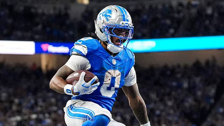 Detroit Lions running back Jahmyr Gibbs