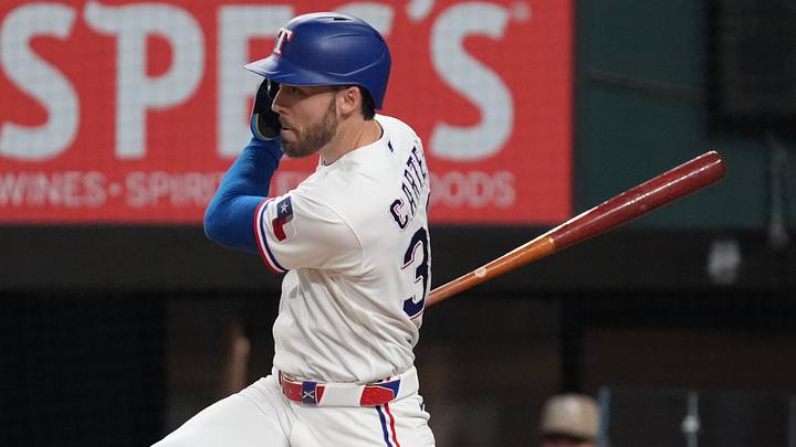 Texas Rangers center fielder Evan Carter. Credit: Raymond Carlin III-Imagn Images Texas Rangers center fielder Evan Carter. Credit: Raymond Carlin III-Imagn Images