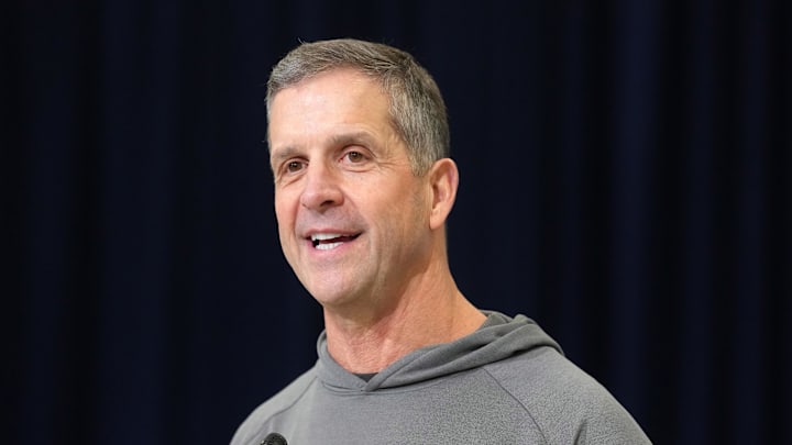 New York Giants coach John Harbaugh