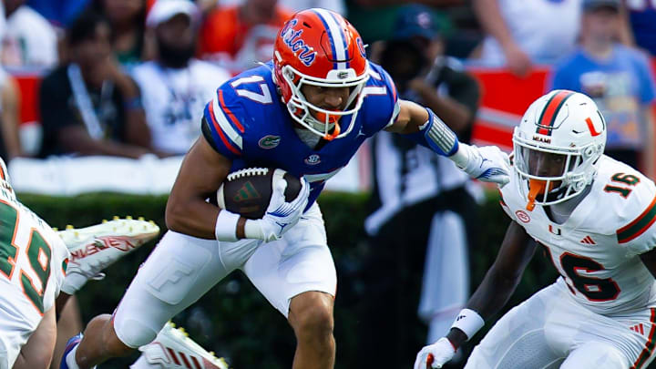 Florida Gators wide receiver Chimere Dike survived a 1-3 start at Wisconsin to see his team go 9-4. Florida Gators wide receiver Chimere Dike survived a 1-3 start at Wisconsin to see his team go 9-4.