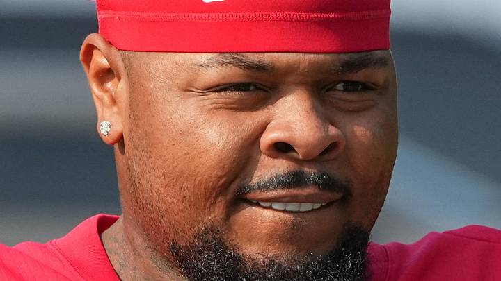 NFL Atlanta Falcons offensive tackle Jawaan Taylor. Mandatory Credit: Denny Medley-Imagn Images