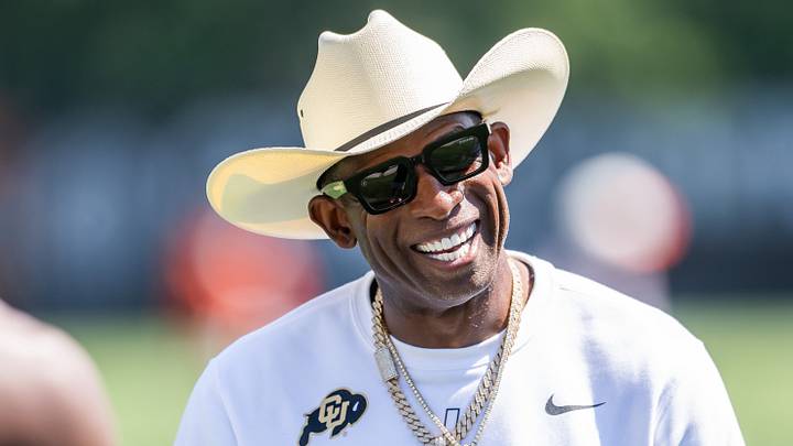 Jul 30, 2026; Berea, OH, USA; Cleveland Browns quarterback Shedeur Sanders (2) talks with his father Deion Sanders during training camp at CrossCountry Mortgage Campus. Mandatory Credit: Ken Blaze-Imagn Images Jul 30, 2026; Berea, OH, USA; Cleveland Browns quarterback Shedeur Sanders (2) talks with his father Deion Sanders during training camp at CrossCountry Mortgage Campus. Mandatory Credit: Ken Blaze-Imagn Images