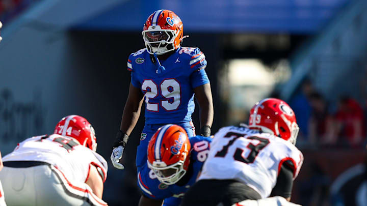 Jaden Robinson is third on the Gators with 35 total tackles.