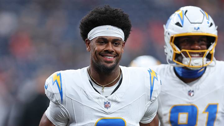 Aug 13, 2026; Houston, Texas, USA; Los Angeles Chargers wide receiver Tre' Harris (9) before the game against the Houston Texans at Reliant Stadium. Mandatory Credit: Troy Taormina-Imagn Images Aug 13, 2026; Houston, Texas, USA; Los Angeles Chargers wide receiver Tre' Harris (9) before the game against the Houston Texans at Reliant Stadium. Mandatory Credit: Troy Taormina-Imagn Images