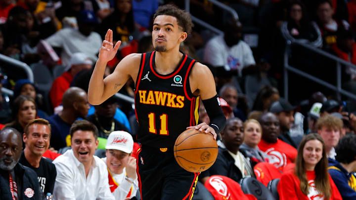 Trae Young anotó 28.4 puntos por juego en la temporada 2021-22 de la NBA