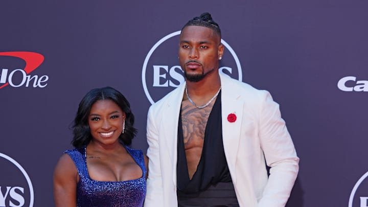 Simone Biles and Jonathan Owens