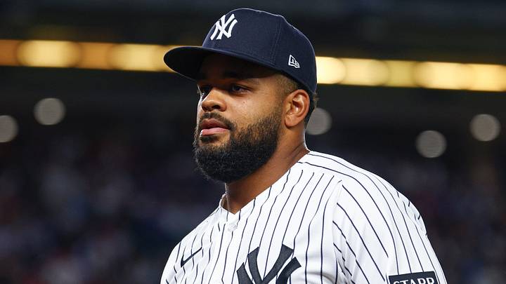 Bronx, New York, USA;  New York Yankees left fielder Heliot Ramos (34) runs off the field after the top of the sixth inning against the St. Louis Cardinals at Yankee Stadium. Mandatory Credit: Vincent Carchietta-Imagn Images