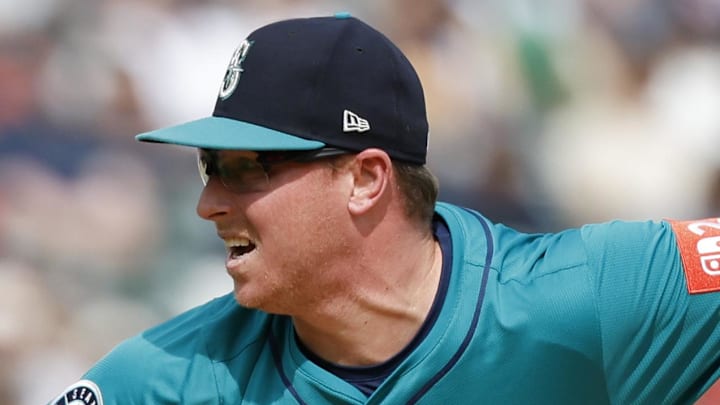 Seattle Mariners pitcher Trent Thornton throws during a game against the Detroit Tigers on July 12 at Comerica Park. Seattle Mariners pitcher Trent Thornton throws during a game against the Detroit Tigers on July 12 at Comerica Park.