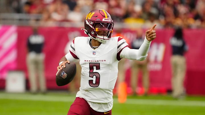 Commanders quarterback Jayden Daniels 