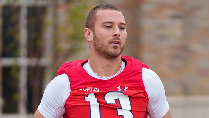 Notre Dame quarterback CJ Carr Notre Dame quarterback CJ Carr
