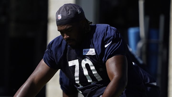 Chicago Bears offensive lineman Braxton Jones