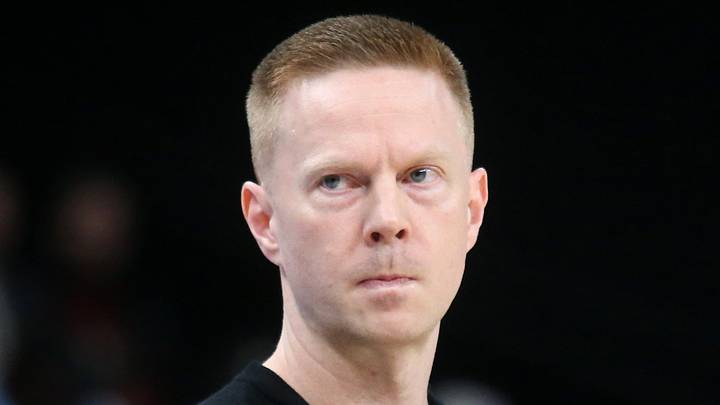 Orlando Magic head coach Sean Sweeney looks on during the first quarter Orlando Magic head coach Sean Sweeney looks on during the first quarter