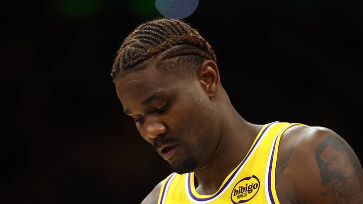 Phoenix, Arizona, USA; Los Angeles Lakers center Deandre Ayton (5) reacts against the Phoenix Suns at Mortgage Matchup Center on Dec 23, 2025. Phoenix, Arizona, USA; Los Angeles Lakers center Deandre Ayton (5) reacts against the Phoenix Suns at Mortgage Matchup Center on Dec 23, 2025.