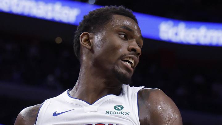 Detroit Pistons center Jalen Duren (0) grabs the rebound in the first half against the Cleveland Cavaliers during game two of the second round of the 2026 NBA Playoffs at Little Caesars Arena on May 7, 2026.