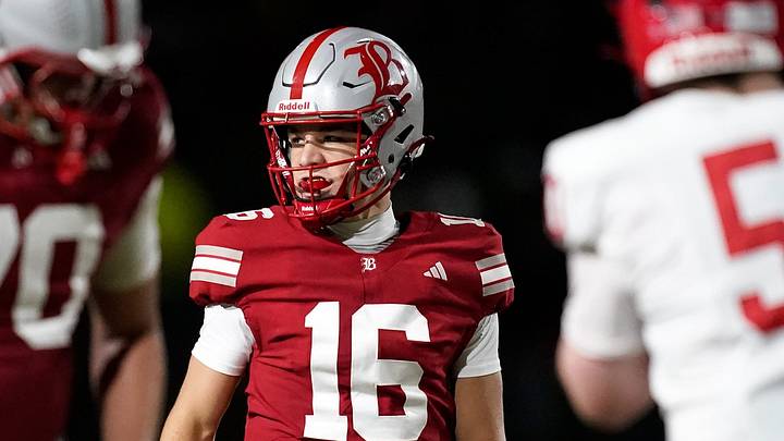 Baylor’s Marshall Manning (16) was 4-for-4 in his first extended playing time of his high school career, during his team's 45-17 win over Montgomery Bell Academy. Baylor’s Marshall Manning (16) was 4-for-4 in his first extended playing time of his high school career, during his team's 45-17 win over Montgomery Bell Academy.