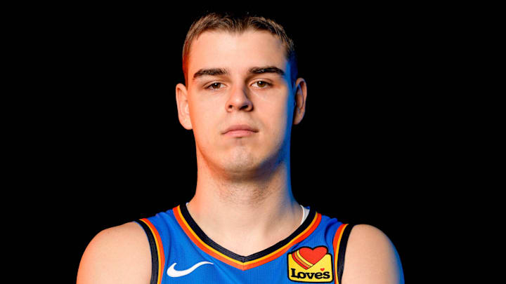 Nikola Topic is pictured during the Thunder media day at the Paycom Center in Oklahoma City, on Monday, Sept. 30, 2024. Nikola Topic is pictured during the Thunder media day at the Paycom Center in Oklahoma City, on Monday, Sept. 30, 2024.