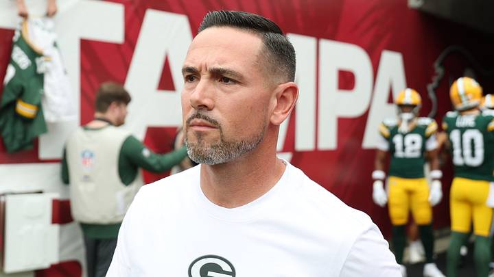 Green Bay Packers head coach Matt LaFleur Green Bay Packers head coach Matt LaFleur