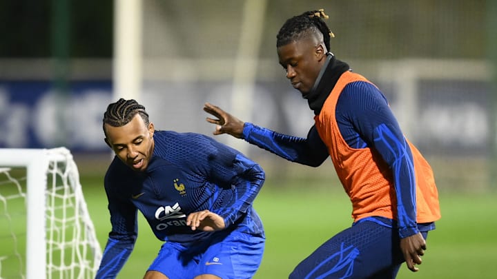Jules Koundé et Eduardo Camavinga avec les Bleus 