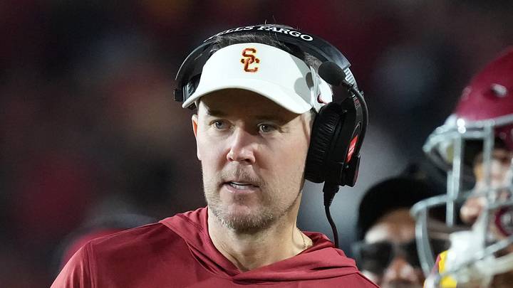 Sep 4, 2026; Los Angeles, California, USA; Southern California Trojans head coach Lincoln Riley watches against the Fresno State Bulldogs in the second half at United Airlines Field at Los Angeles Memorial Coliseum. Mandatory Credit: Kirby Lee-Imagn Images Sep 4, 2026; Los Angeles, California, USA; Southern California Trojans head coach Lincoln Riley watches against the Fresno State Bulldogs in the second half at United Airlines Field at Los Angeles Memorial Coliseum. Mandatory Credit: Kirby Lee-Imagn Images