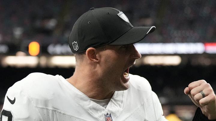 Sep 27, 2026; New Orleans, Louisiana, USA; Las Vegas Raiders quarterback Kirk Cousins (8) reacts after defeating against the New Orleans Saintsat Caesars Superdome. Mandatory Credit: Matthew Hinton-Imagn Images Sep 27, 2026; New Orleans, Louisiana, USA; Las Vegas Raiders quarterback Kirk Cousins (8) reacts after defeating against the New Orleans Saintsat Caesars Superdome. Mandatory Credit: Matthew Hinton-Imagn Images