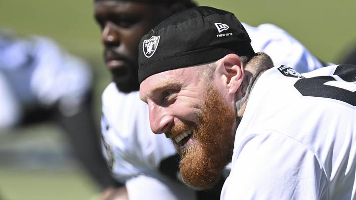 May 28, 2026; Henderson, NV, USA; Las Vegas Raiders defensive end Maxx Crosby (98) looks on during organized team activities at Intermountain Health Performance Center. Mandatory Credit: Candice Ward-Imagn Images May 28, 2026; Henderson, NV, USA; Las Vegas Raiders defensive end Maxx Crosby (98) looks on during organized team activities at Intermountain Health Performance Center. Mandatory Credit: Candice Ward-Imagn Images