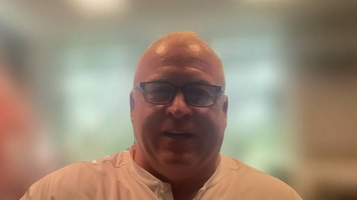 Syracuse coach Gary Gait speaks to the media during an NCAA virtual press conference on Tuesday. The Orange face Notre Dame Saturday in the national semifinals in Charlottesville, Va.  
