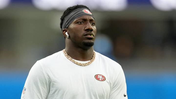 Aug 20, 2026; Inglewood, California, USA; San Francisco 49ers receiver Deebo Samuel (19) during the game against the Los Angeles Chargers at SoFi Stadium. Mandatory Credit: Kirby Lee-Imagn Images