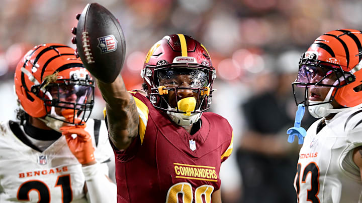 Washington Commanders wide receiver Jaylin Lane Washington Commanders wide receiver Jaylin Lane