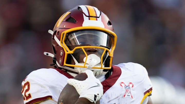 Washington Commanders running back Jacory Croskey-Merritt