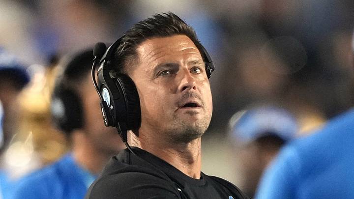 Sep 5, 2026; Berkeley, California, USA; UCLA Bruins head coach Bob Chesney during the first quarter against the California Golden Bears at California Memorial Stadium. Mandatory Credit: Darren Yamashita-Imagn Images Sep 5, 2026; Berkeley, California, USA; UCLA Bruins head coach Bob Chesney during the first quarter against the California Golden Bears at California Memorial Stadium. Mandatory Credit: Darren Yamashita-Imagn Images