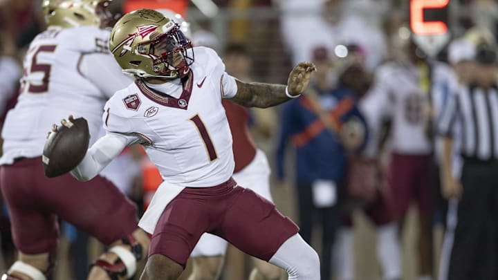 Florida State Seminoles quarterback Tommy Castellanos (1)