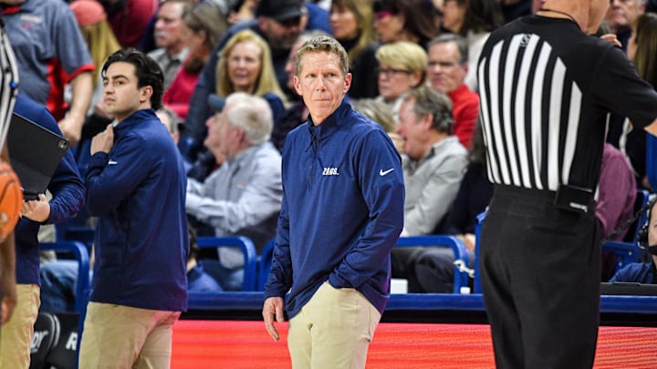 Gonzaga men's basketball head coach Mark Few. Gonzaga men's basketball head coach Mark Few.