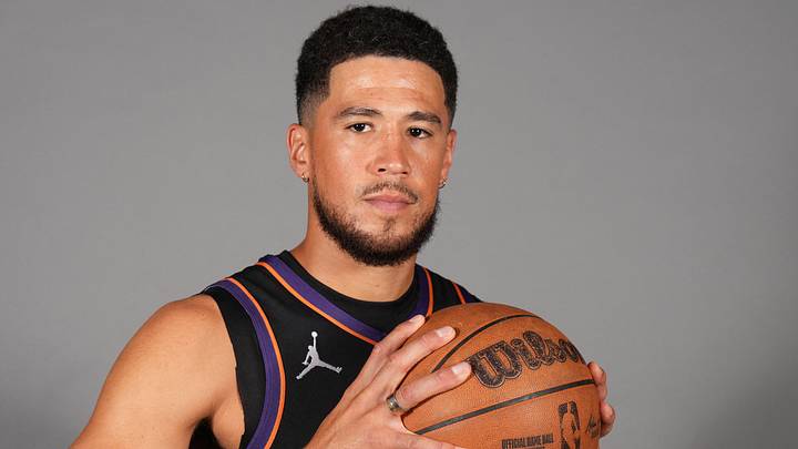 Sep 28, 2026; Phoenix, AZ, USA; Phoenix Suns guard Devin Booker (15) poses for a photo on Media Day at Mortgage Matchup Center. Mandatory Credit: Rick Scuteri-Imagn Images Sep 28, 2026; Phoenix, AZ, USA; Phoenix Suns guard Devin Booker (15) poses for a photo on Media Day at Mortgage Matchup Center. Mandatory Credit: Rick Scuteri-Imagn Images