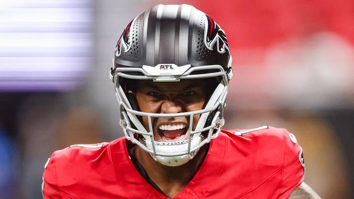 Aug 14, 2026; Atlanta, Georgia, USA; Atlanta Falcons quarterback Tua Tagovailoa (1) warms up before a game against the Denver Broncos at Mercedes-Benz Stadium. Mandatory Credit: Brett Davis-Imagn Images Aug 14, 2026; Atlanta, Georgia, USA; Atlanta Falcons quarterback Tua Tagovailoa (1) warms up before a game against the Denver Broncos at Mercedes-Benz Stadium. Mandatory Credit: Brett Davis-Imagn Images