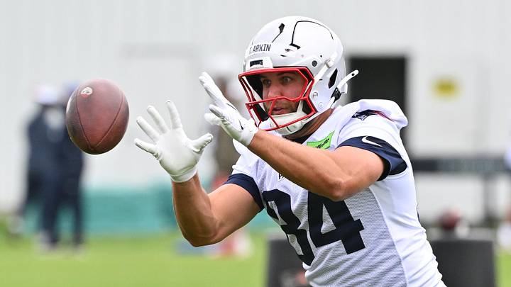 New England Patriot rookie tight end Tanner Arkin New England Patriot rookie tight end Tanner Arkin