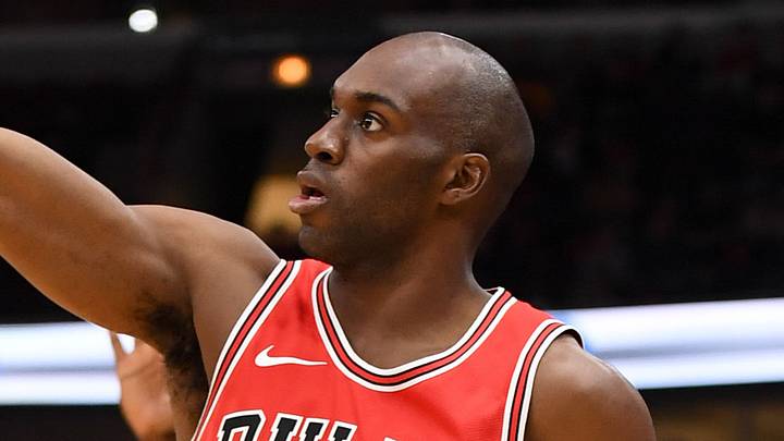 Nov 4, 2017; Chicago, IL, USA; Chicago Bulls guard Quincy Pondexter (20) watches his three point shot against the New Orleans Pelicans during a game at United Center. Mandatory Credit: Patrick Gorski-USA TODAY Sports
