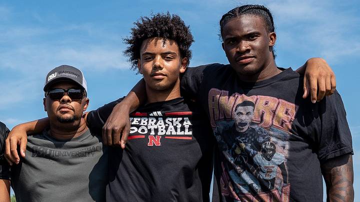 Donovan Dooley, 40, owner and founder of Quarterback University, Trae Taylor, 16 Donovan Dooley, 40, owner and founder of Quarterback University, Trae Taylor, 16