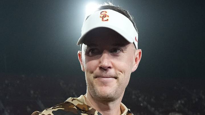 Sep 12, 2026; Los Angeles, California, USA; Southern California Trojans head coach Lincoln Riley reacts after the game against the Louisiana Ragin' Cajuns atUnited Airlines Field at Los Angeles Memorial Coliseum. Mandatory Credit: Kirby Lee-Imagn Images Sep 12, 2026; Los Angeles, California, USA; Southern California Trojans head coach Lincoln Riley reacts after the game against the Louisiana Ragin' Cajuns atUnited Airlines Field at Los Angeles Memorial Coliseum. Mandatory Credit: Kirby Lee-Imagn Images