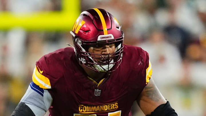 Washington Commanders offensive lineman Brandon Coleman