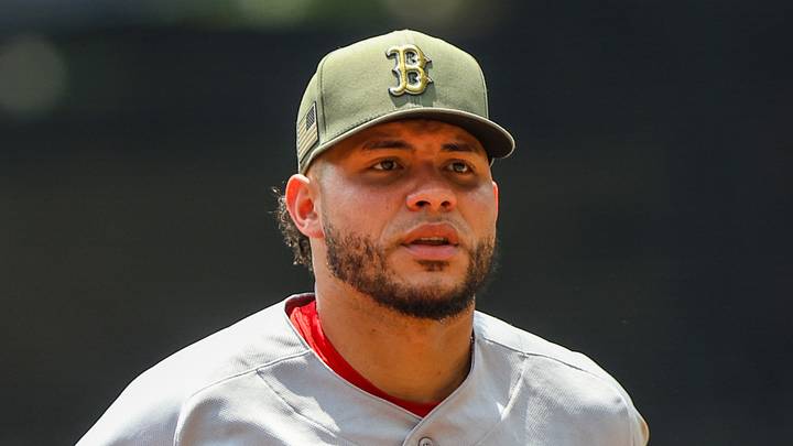 Boston Red Sox first baseman Willson Contreras (40).