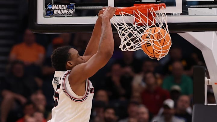 Texas Tech Red Raiders forward Josiah Moseley dunks in the second half against the Akron Zips. Texas Tech Red Raiders forward Josiah Moseley dunks in the second half against the Akron Zips.