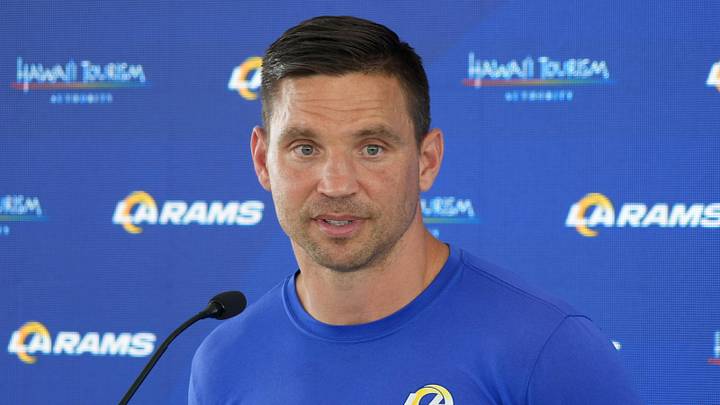 Los Angeles Rams defensive coordinator Chris Shula. Los Angeles Rams defensive coordinator Chris Shula.