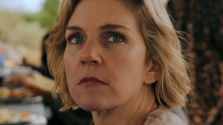 Rhea Seehorn in "Pluribus," now streaming on Apple TV