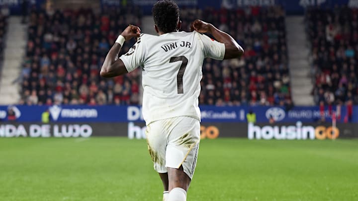 Vinicius Jr de nouveau buteur face à Osasuna (défaite 2-1).