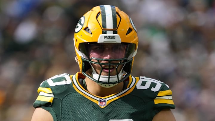 Green Bay Packers defensive lineman Lukas Van Ness