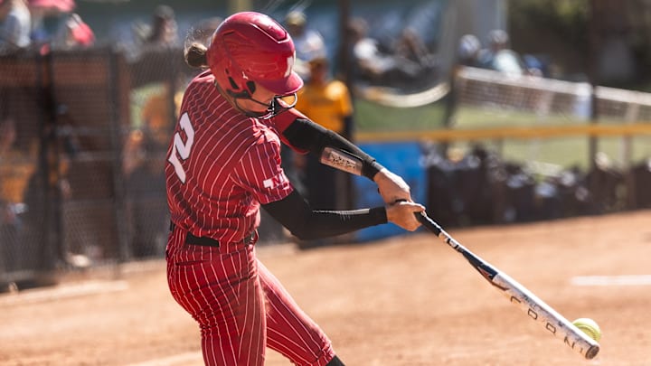 Lauren Camenzind hit a grand slam against Cal on Sunday at the Mary Nutter Collegiate Classic.