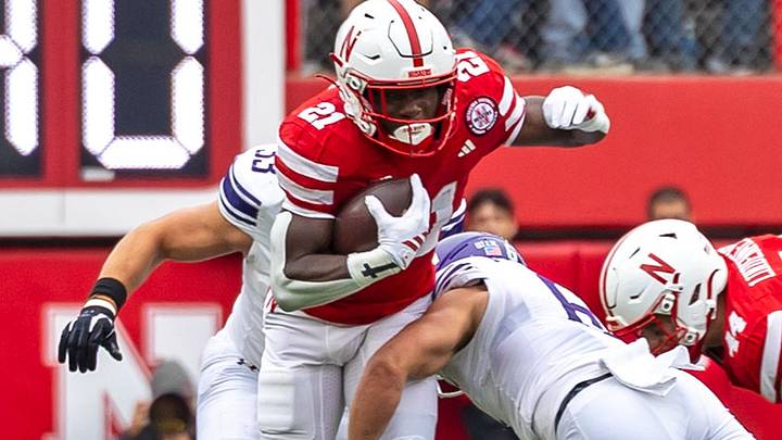 Emmett Johnson carries the ball against Northwestern during the Huskers' 28-21 win last season. Emmett Johnson carries the ball against Northwestern during the Huskers' 28-21 win last season.