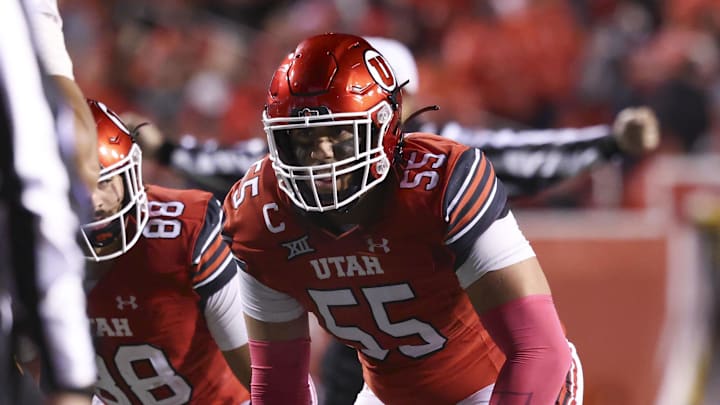 Utah Utes offensive lineman Spencer Fano (55) became the fifth player in program history to be considered a unanimous All-American. Utah Utes offensive lineman Spencer Fano (55) became the fifth player in program history to be considered a unanimous All-American.