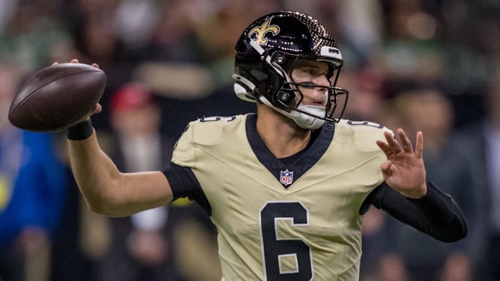 New Orleans Saints quarterback Tyler Shough faces the Tennessee Titans in Week17. New Orleans Saints quarterback Tyler Shough faces the Tennessee Titans in Week17.