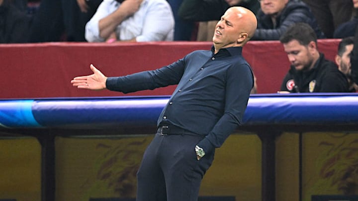 Arne Slot was visibly disappointed with his side.